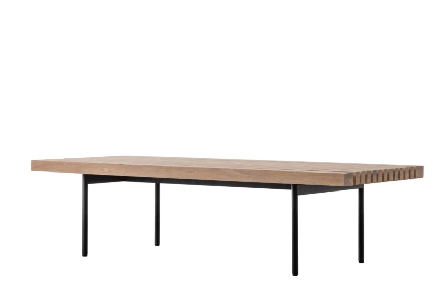 Кафе маса Окаяма цвят дъб Ш130 Д50 В32.5